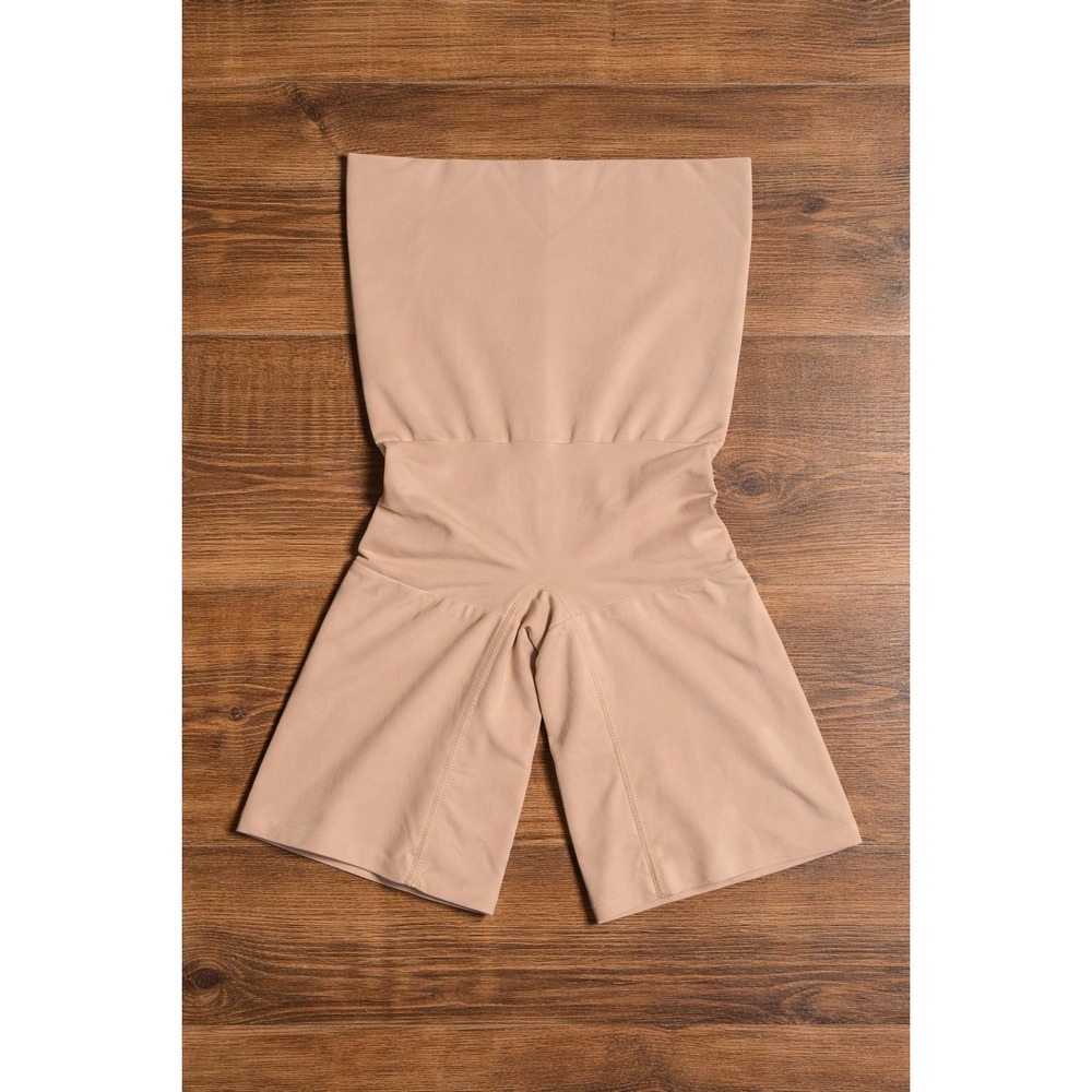 Flexees Maidenform Shapewear Shorts High Waist Tummy Control L Nude